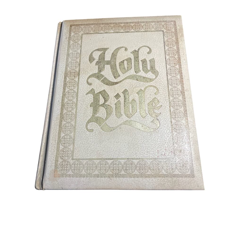 Holy Bible – KJV – 1950s–1970s – Unmarked – Family Edition – GUC - Illustrations